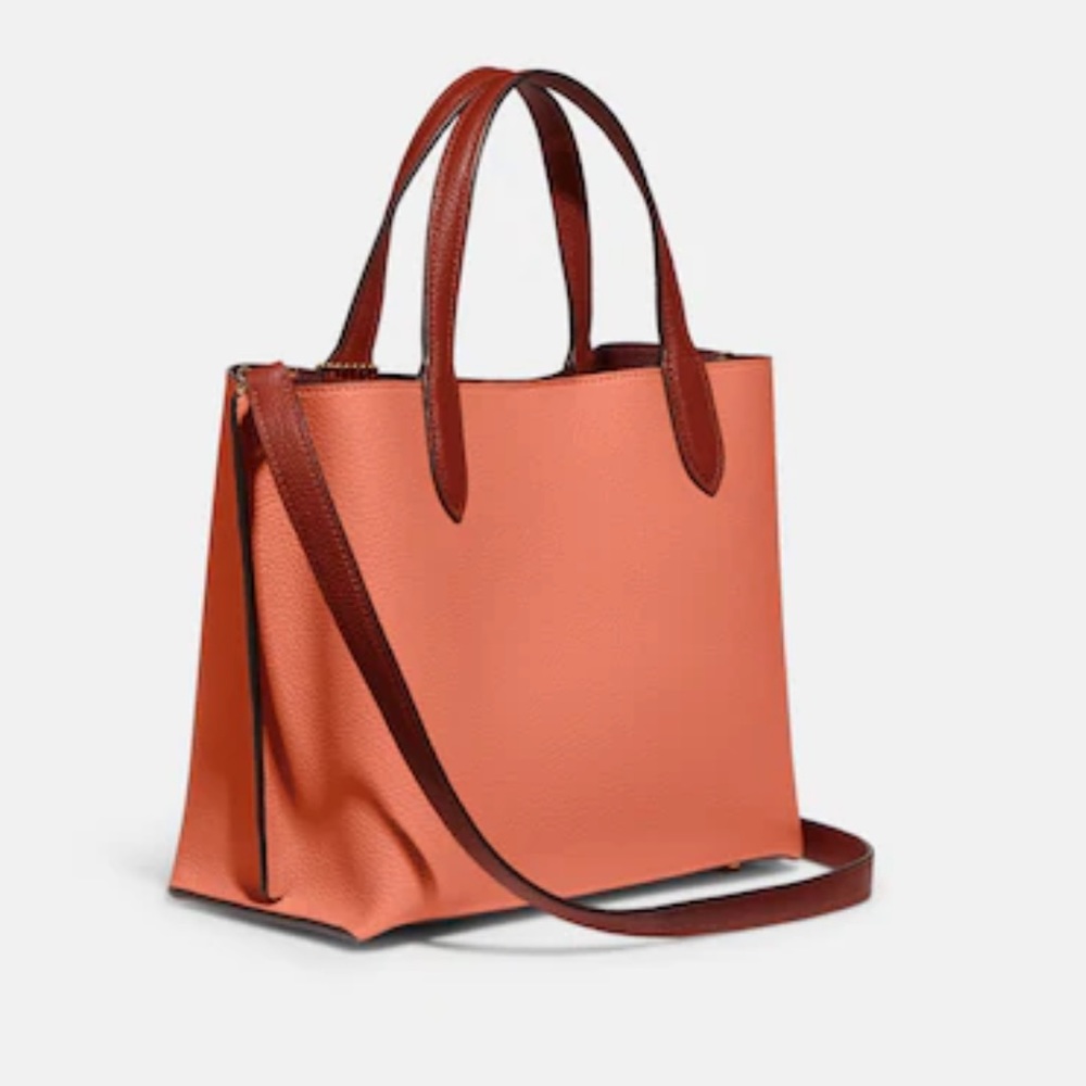 Coach Willow Tote 24 In Colorblock Crossbody Bag with dust bag - Picture 5 of 10